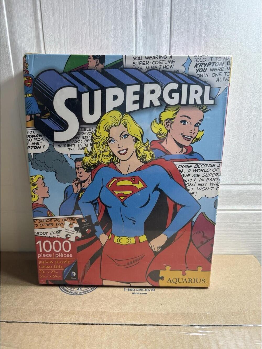 Supergirl 1000 Piece Jigsaw Puzzle By Aqurius Sealed